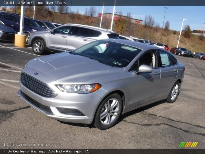 Ingot Silver / Ebony 2018 Ford Fusion SE