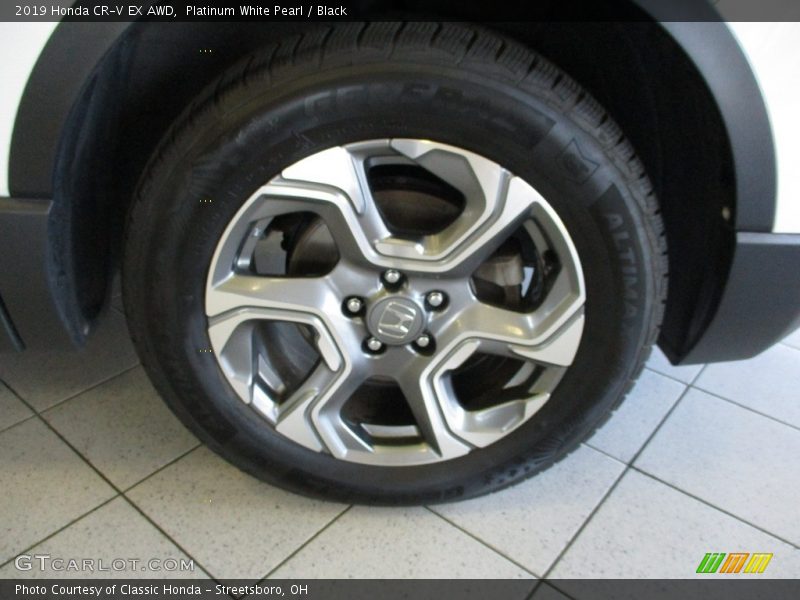 Platinum White Pearl / Black 2019 Honda CR-V EX AWD
