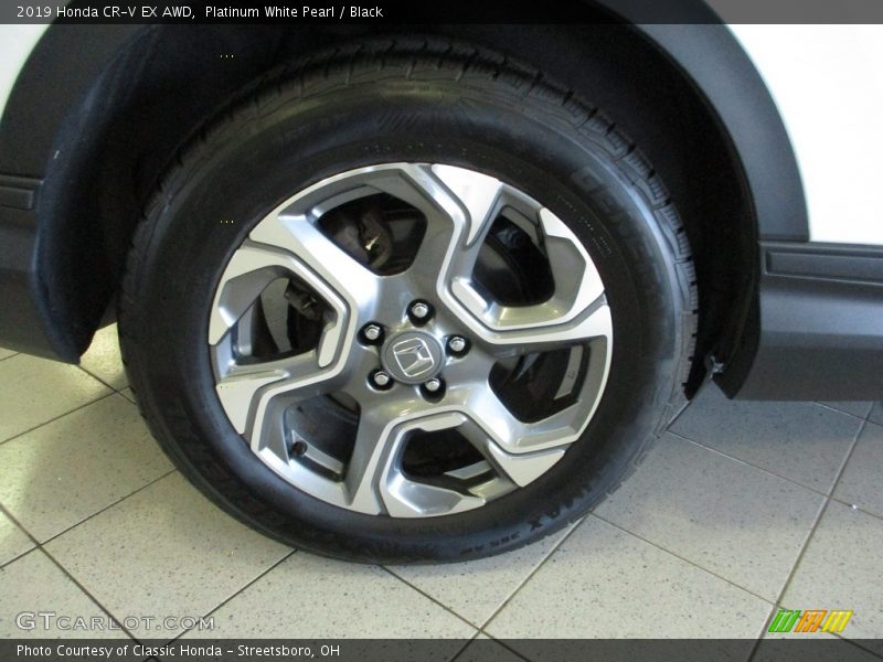 Platinum White Pearl / Black 2019 Honda CR-V EX AWD