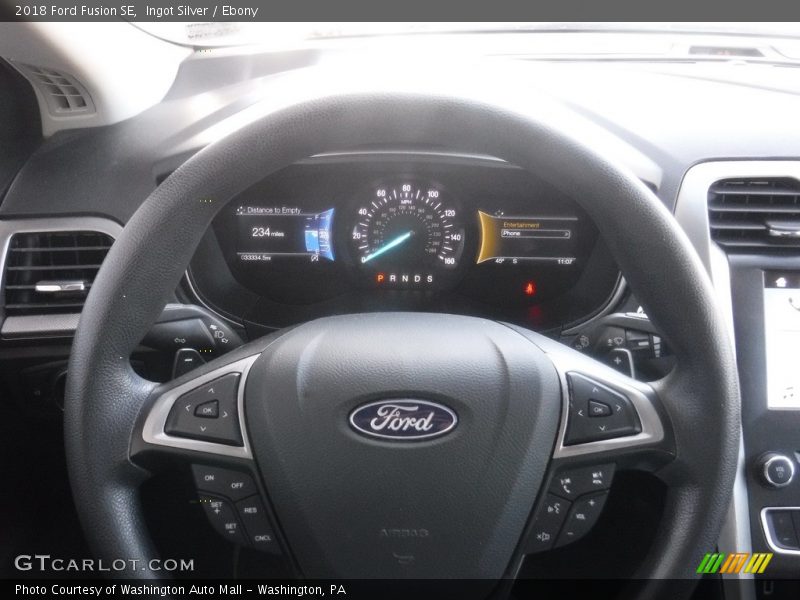 Ingot Silver / Ebony 2018 Ford Fusion SE