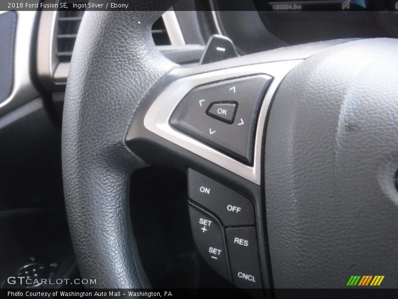 Ingot Silver / Ebony 2018 Ford Fusion SE
