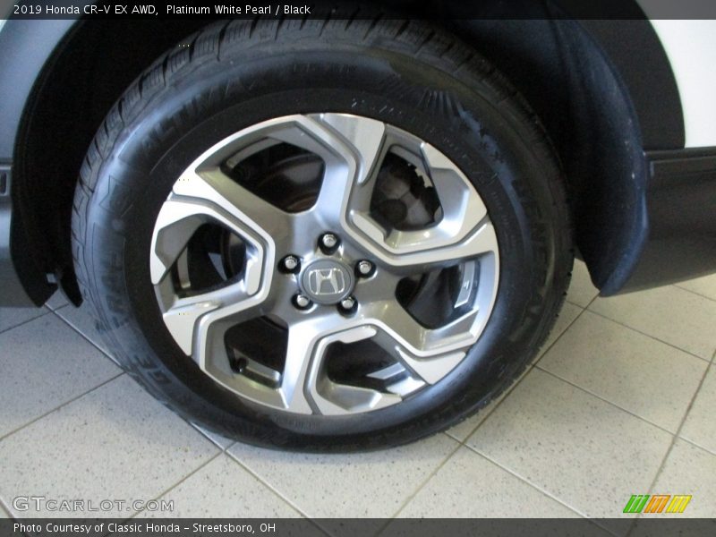 Platinum White Pearl / Black 2019 Honda CR-V EX AWD