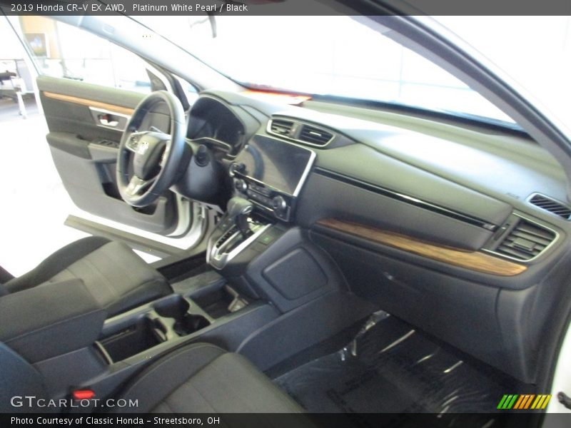 Platinum White Pearl / Black 2019 Honda CR-V EX AWD