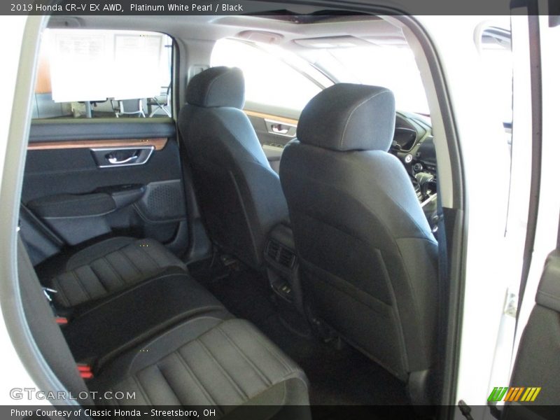 Platinum White Pearl / Black 2019 Honda CR-V EX AWD