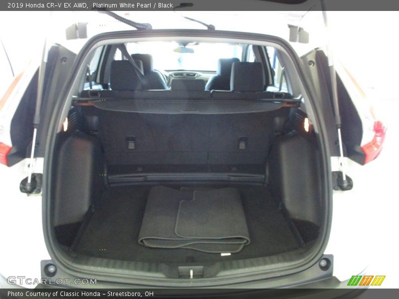 Platinum White Pearl / Black 2019 Honda CR-V EX AWD