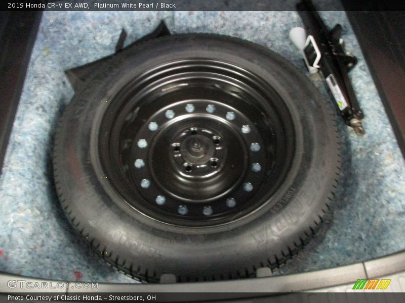 Platinum White Pearl / Black 2019 Honda CR-V EX AWD