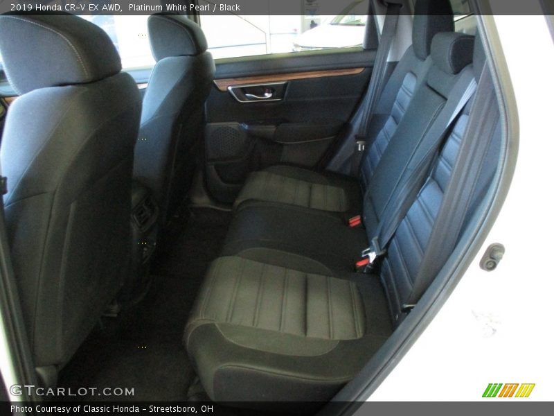 Platinum White Pearl / Black 2019 Honda CR-V EX AWD