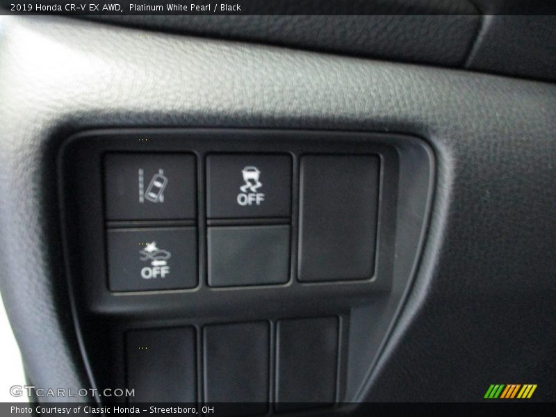 Platinum White Pearl / Black 2019 Honda CR-V EX AWD