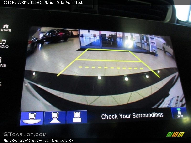 Platinum White Pearl / Black 2019 Honda CR-V EX AWD