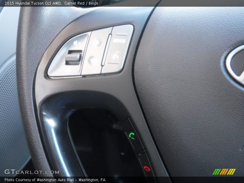 Garnet Red / Beige 2015 Hyundai Tucson GLS AWD