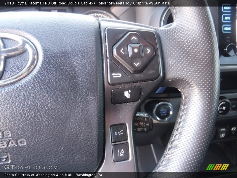 Silver Sky Metallic / Graphite w/Gun Metal 2018 Toyota Tacoma TRD Off Road Double Cab 4x4