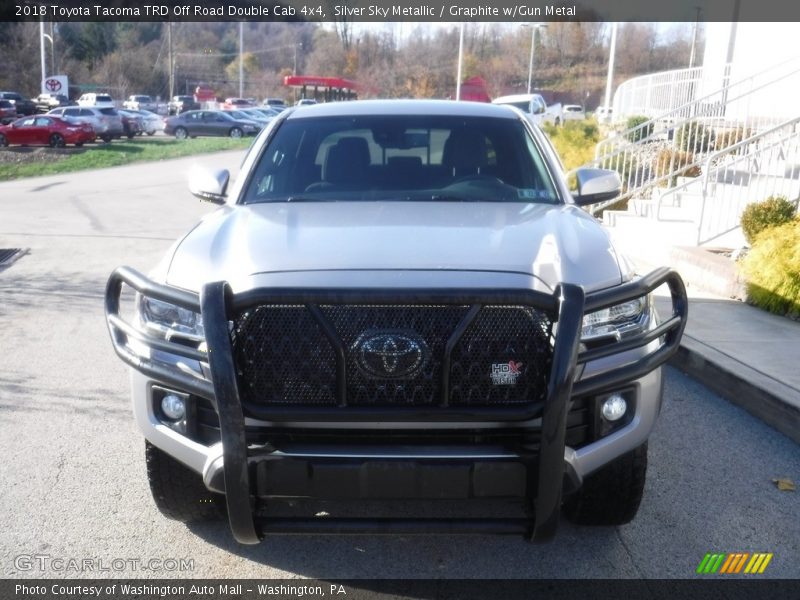 Silver Sky Metallic / Graphite w/Gun Metal 2018 Toyota Tacoma TRD Off Road Double Cab 4x4