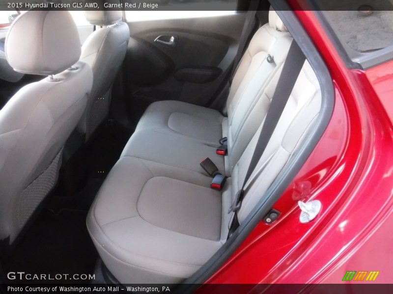 Garnet Red / Beige 2015 Hyundai Tucson GLS AWD