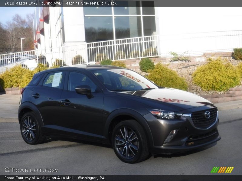 Machine Gray Metallic / Black 2018 Mazda CX-3 Touring AWD