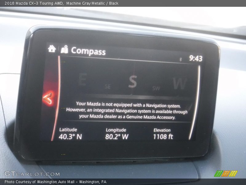 Machine Gray Metallic / Black 2018 Mazda CX-3 Touring AWD