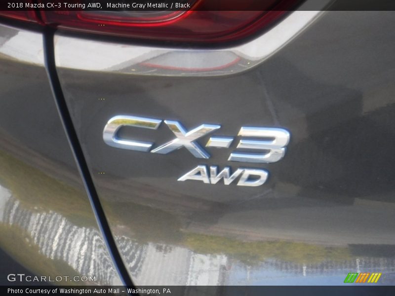 Machine Gray Metallic / Black 2018 Mazda CX-3 Touring AWD