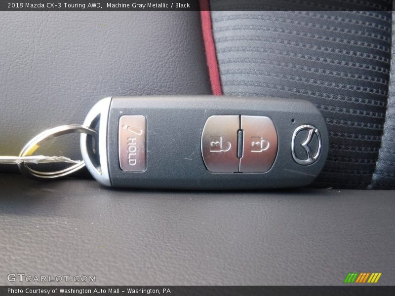 Machine Gray Metallic / Black 2018 Mazda CX-3 Touring AWD