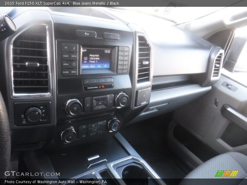 Blue Jeans Metallic / Black 2015 Ford F150 XLT SuperCab 4x4