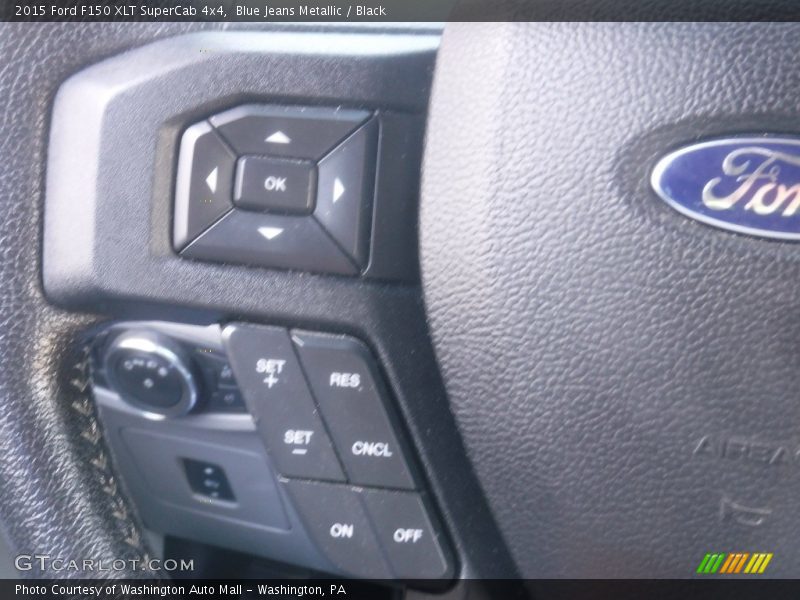 Blue Jeans Metallic / Black 2015 Ford F150 XLT SuperCab 4x4