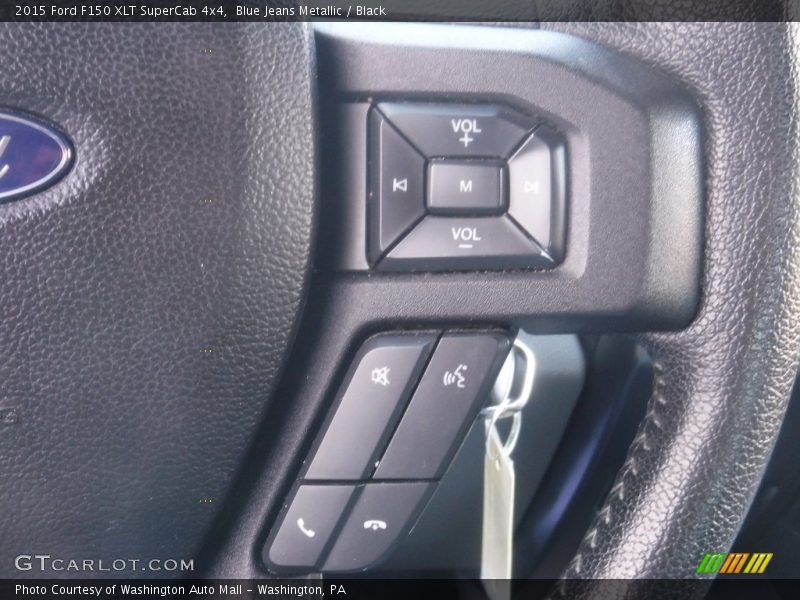Blue Jeans Metallic / Black 2015 Ford F150 XLT SuperCab 4x4