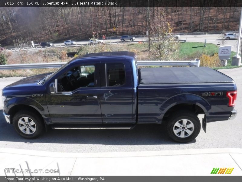 Blue Jeans Metallic / Black 2015 Ford F150 XLT SuperCab 4x4
