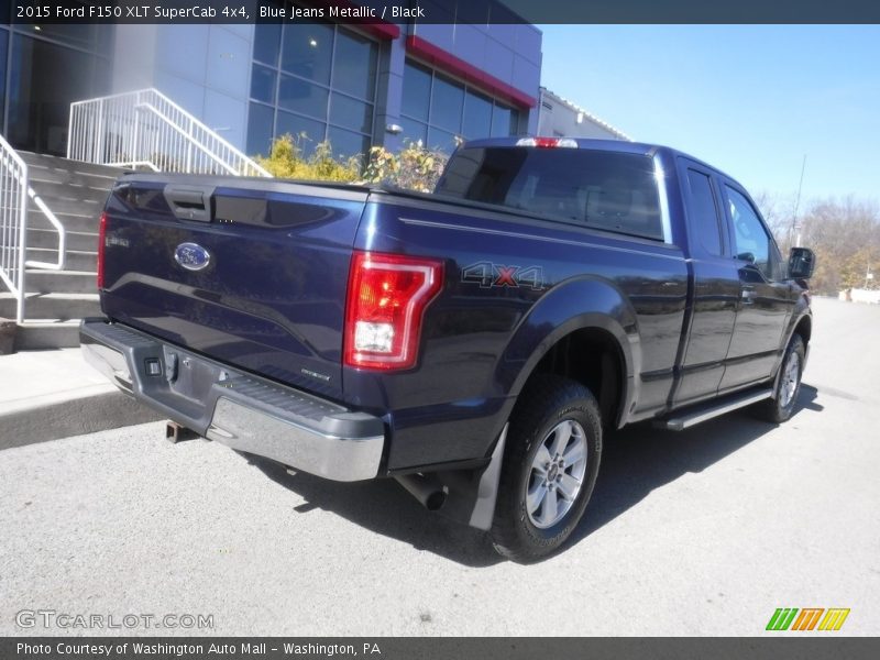Blue Jeans Metallic / Black 2015 Ford F150 XLT SuperCab 4x4