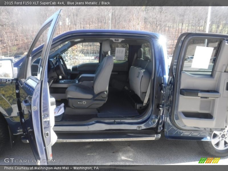 Blue Jeans Metallic / Black 2015 Ford F150 XLT SuperCab 4x4