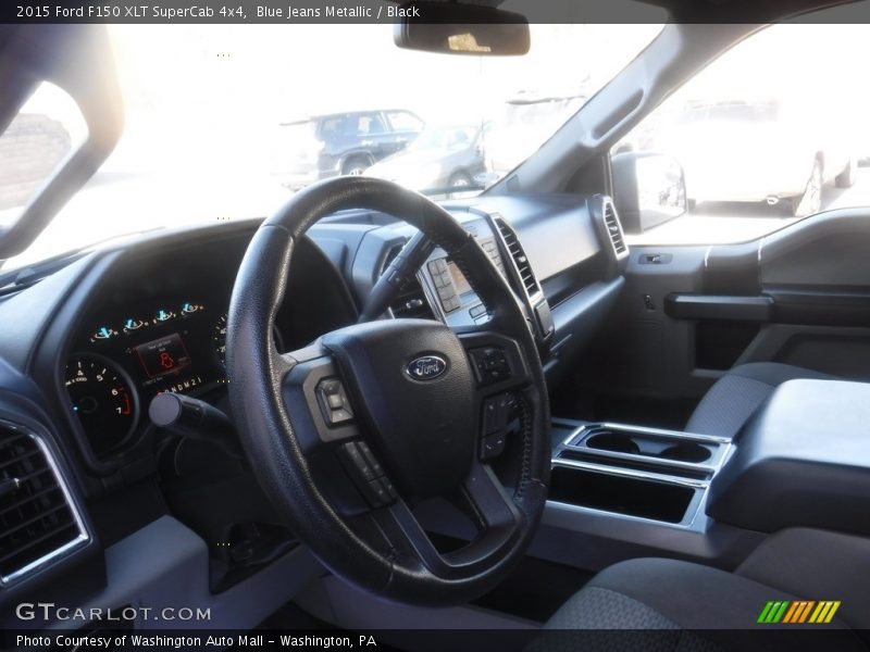 Blue Jeans Metallic / Black 2015 Ford F150 XLT SuperCab 4x4