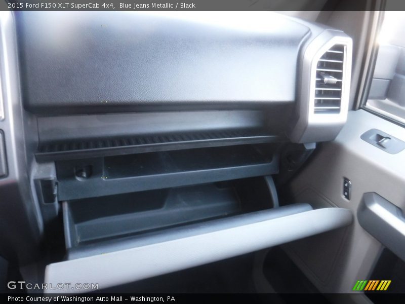 Blue Jeans Metallic / Black 2015 Ford F150 XLT SuperCab 4x4