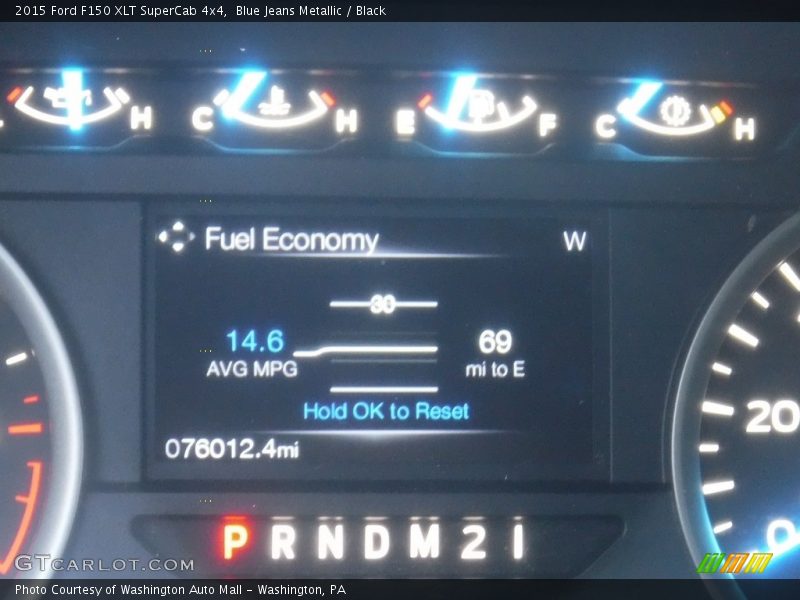 Blue Jeans Metallic / Black 2015 Ford F150 XLT SuperCab 4x4