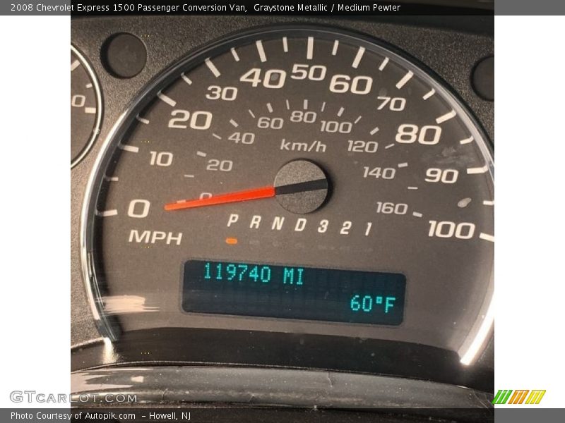 Graystone Metallic / Medium Pewter 2008 Chevrolet Express 1500 Passenger Conversion Van