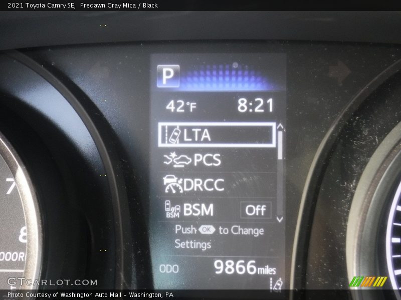Predawn Gray Mica / Black 2021 Toyota Camry SE