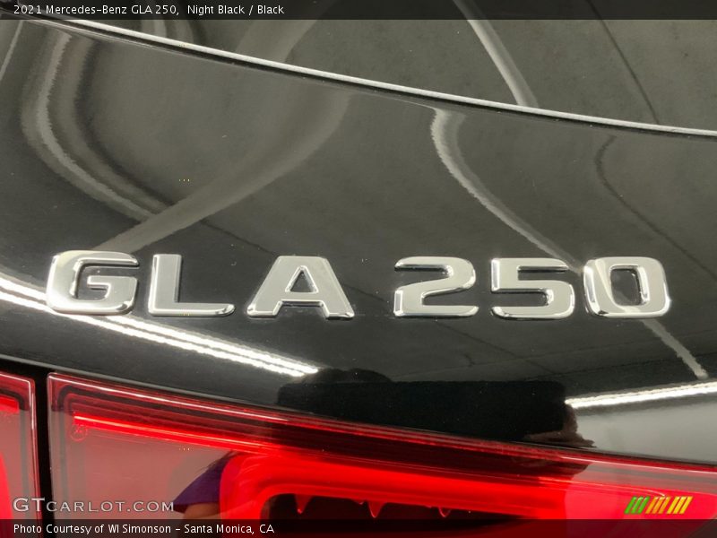Night Black / Black 2021 Mercedes-Benz GLA 250