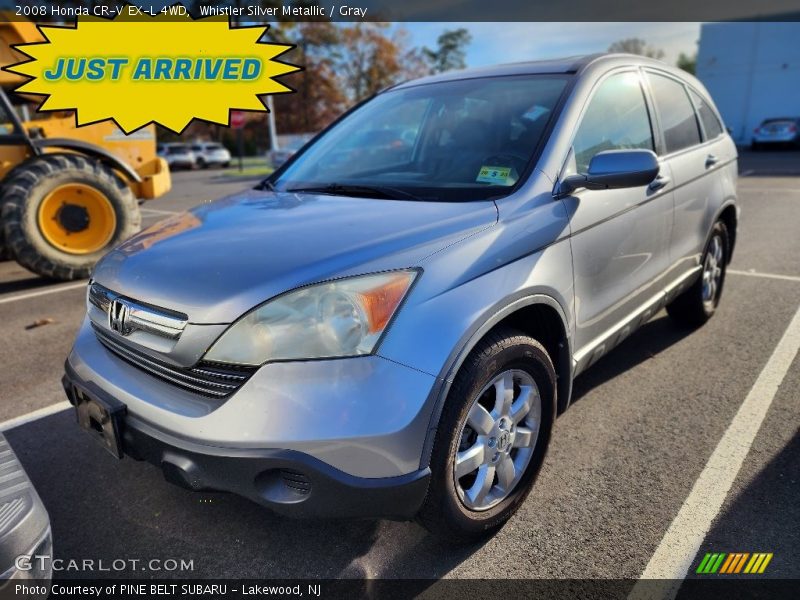 Whistler Silver Metallic / Gray 2008 Honda CR-V EX-L 4WD