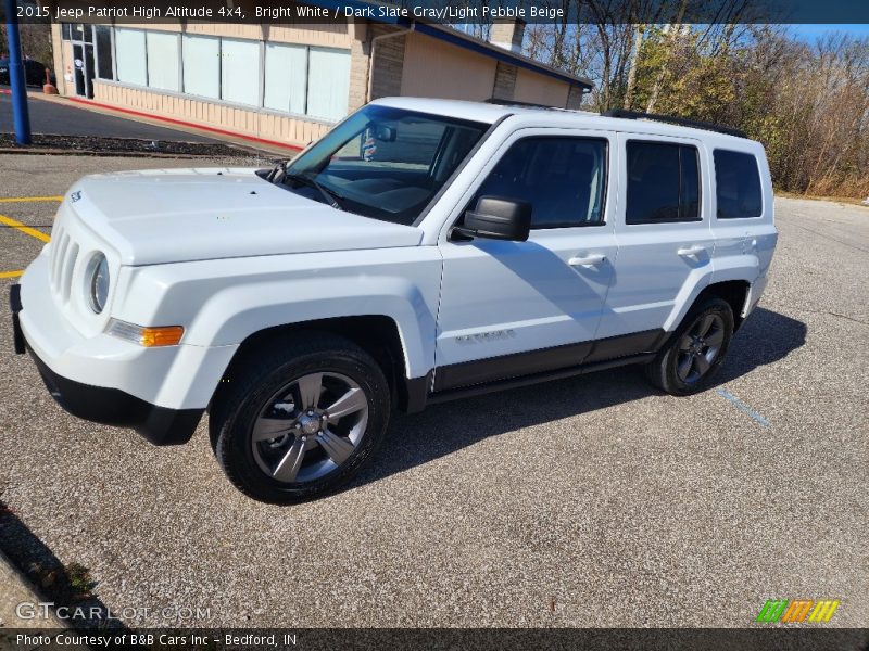 Bright White / Dark Slate Gray/Light Pebble Beige 2015 Jeep Patriot High Altitude 4x4