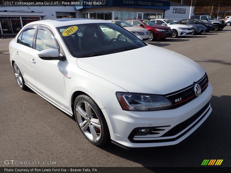 Pure White / Titan Black 2017 Volkswagen Jetta GLI 2.0T