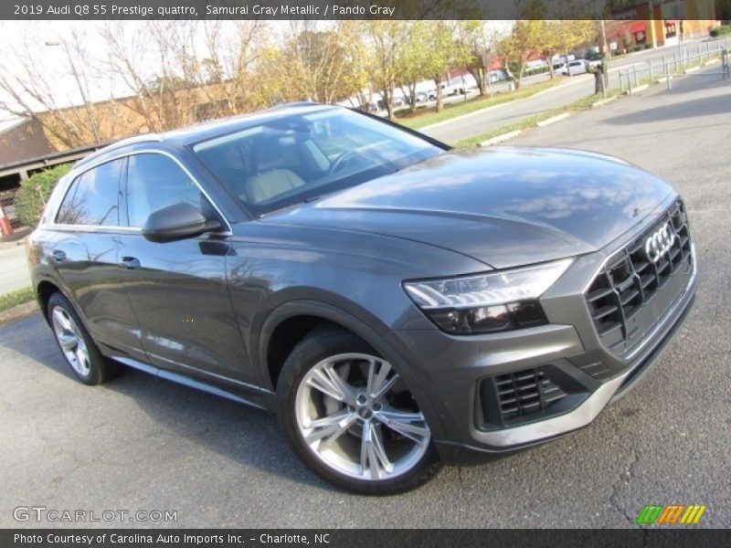 Samurai Gray Metallic / Pando Gray 2019 Audi Q8 55 Prestige quattro