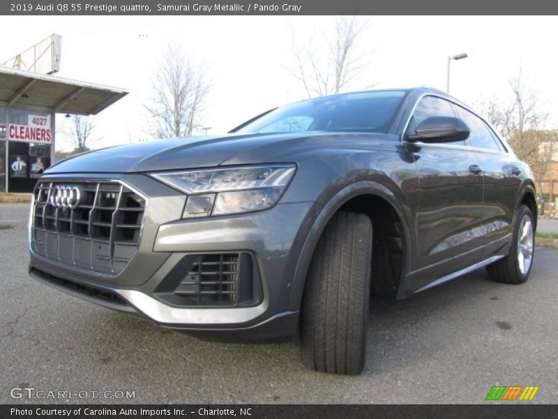 Samurai Gray Metallic / Pando Gray 2019 Audi Q8 55 Prestige quattro