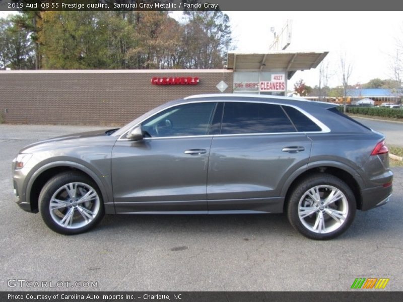 Samurai Gray Metallic / Pando Gray 2019 Audi Q8 55 Prestige quattro