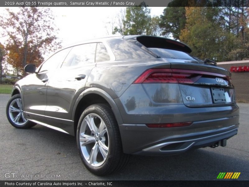 Samurai Gray Metallic / Pando Gray 2019 Audi Q8 55 Prestige quattro