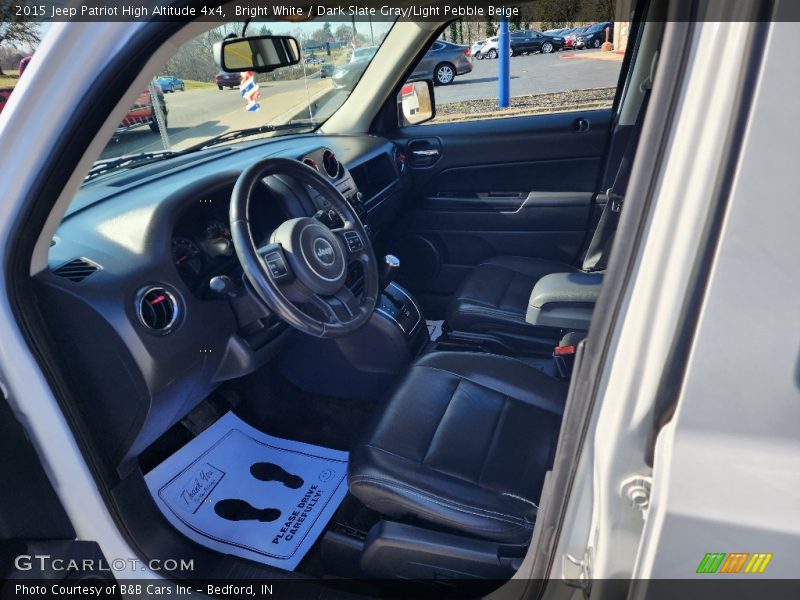 Bright White / Dark Slate Gray/Light Pebble Beige 2015 Jeep Patriot High Altitude 4x4