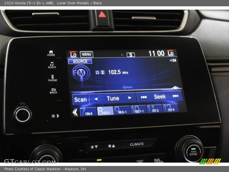 Lunar Silver Metallic / Black 2020 Honda CR-V EX-L AWD