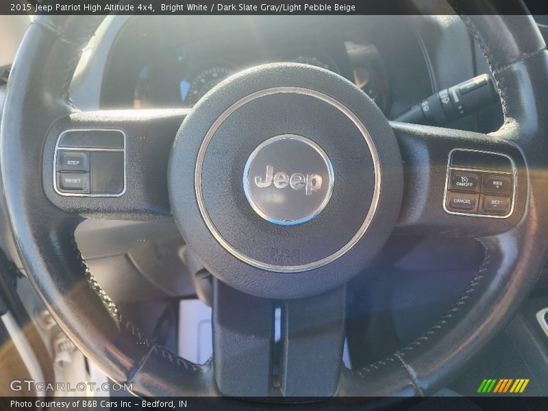 Bright White / Dark Slate Gray/Light Pebble Beige 2015 Jeep Patriot High Altitude 4x4