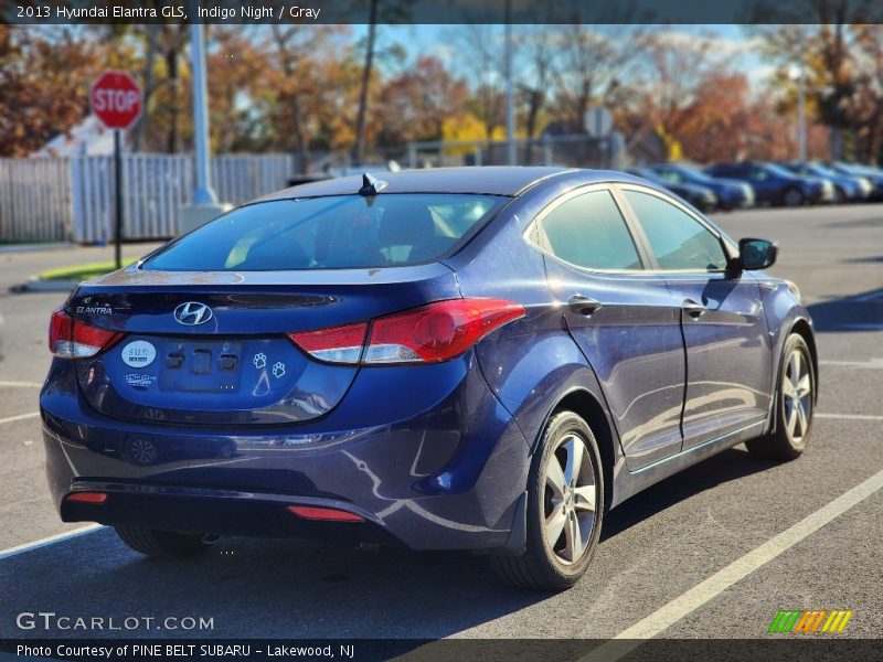 Indigo Night / Gray 2013 Hyundai Elantra GLS