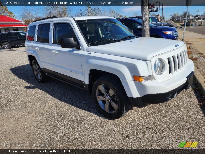 Bright White / Dark Slate Gray/Light Pebble Beige 2015 Jeep Patriot High Altitude 4x4