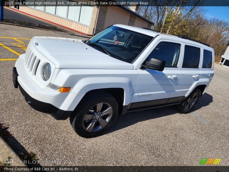 Bright White / Dark Slate Gray/Light Pebble Beige 2015 Jeep Patriot High Altitude 4x4