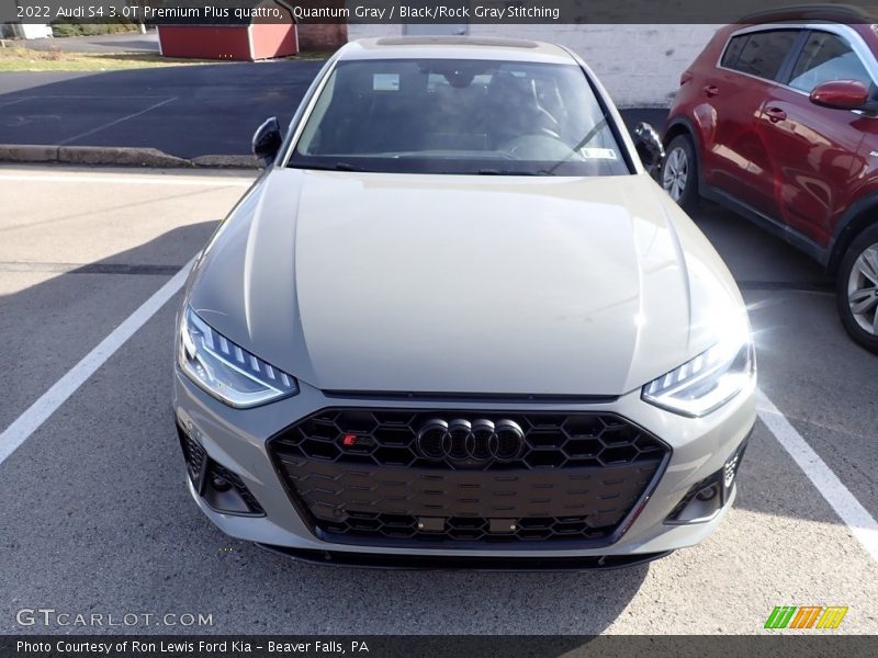 Quantum Gray / Black/Rock Gray Stitching 2022 Audi S4 3.0T Premium Plus quattro