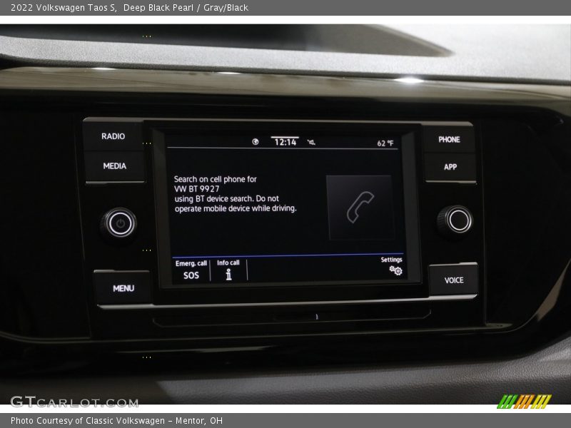 Deep Black Pearl / Gray/Black 2022 Volkswagen Taos S