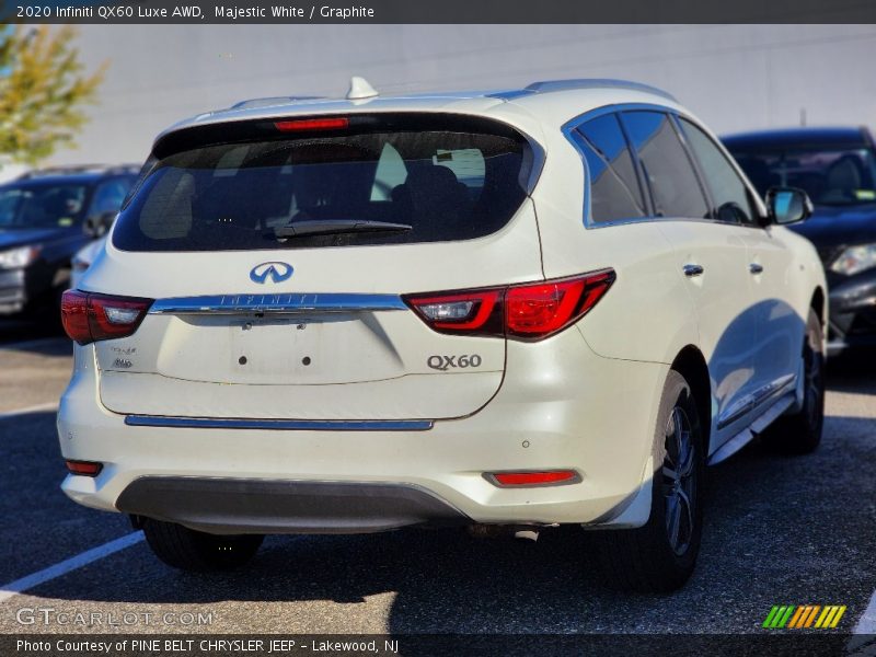 Majestic White / Graphite 2020 Infiniti QX60 Luxe AWD