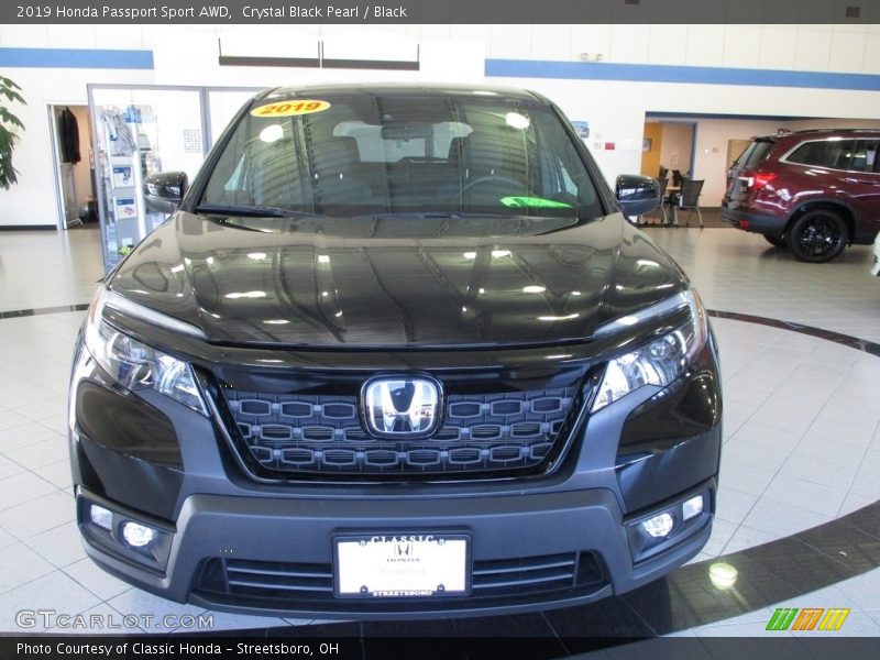 Crystal Black Pearl / Black 2019 Honda Passport Sport AWD